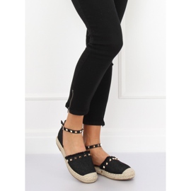 Espadrilles en jean noir CH-1K211 Noir le noir 3