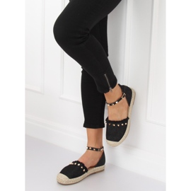 Espadrilles en jean noir CH-1K211 Noir le noir 1