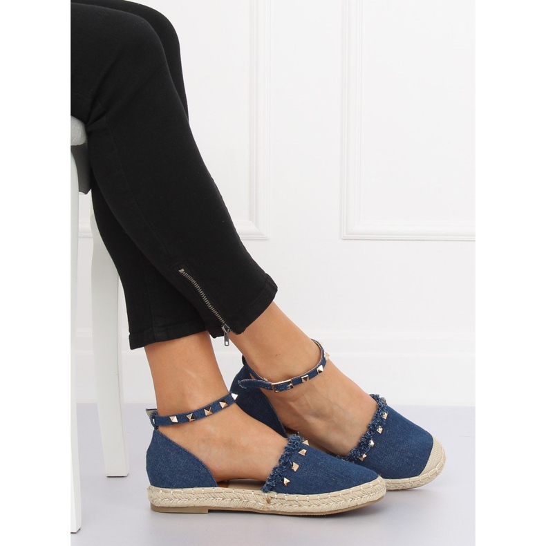 Espadrilles en jean bleu CH-1K211 Bleu bleu marine 1