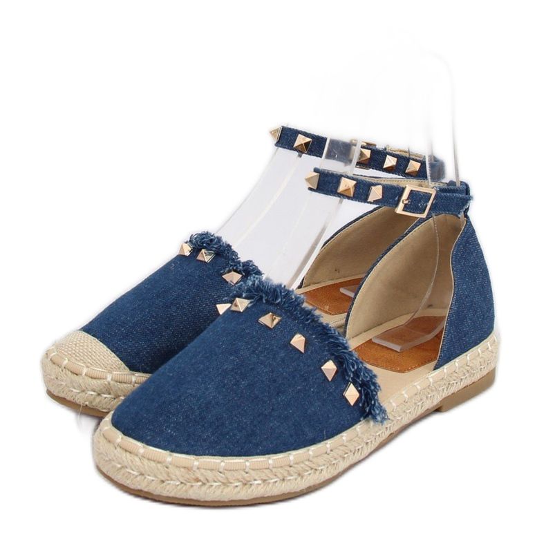 Espadrilles en jean bleu CH-1K211 Bleu bleu marine 2