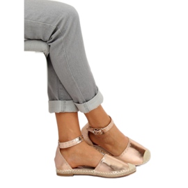Espadrilles métallisées champagne CF-1K215 Champagne rose 1