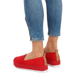 Espadrilles à semelles hautes BL247 Rouge 1