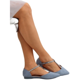 Ballerines bleues A321 Bleu 1