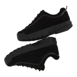 Noir 81016 Chaussures de sport en daim noir le noir 4