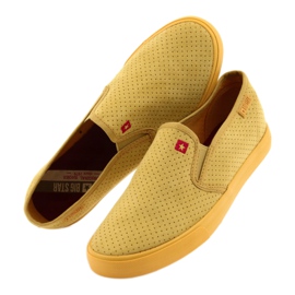 Baskets à enfiler pour femmes Big Star 274889 jaune 5