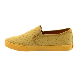 Baskets à enfiler pour femmes Big Star 274889 jaune 2
