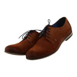 Nikopol Chaussures en cuir masculin en daim 1709 chameau beige 3