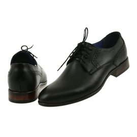 Nikopol Chaussures en cuir masculin 1695 noir le noir 4