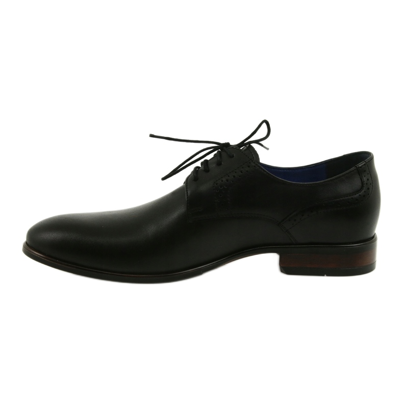 Nikopol Chaussures en cuir masculin 1695 noir le noir 2