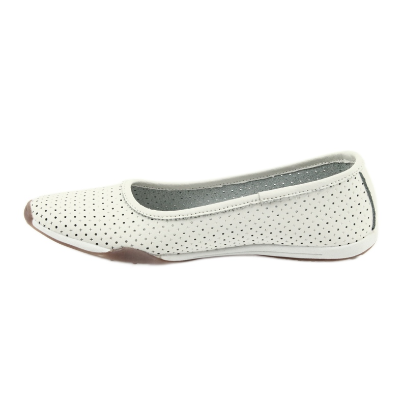 Ballerines blanches ajourées Filippo 089 2