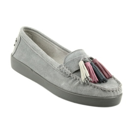 Mocassins en daim gris pour femme Filippo 661 1