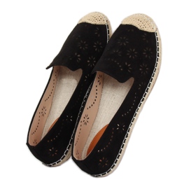 Espadrilles ajourées noires 9023 Noir le noir 4