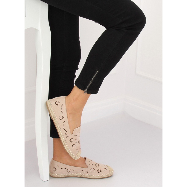 Espadrilles ajourées beiges 9023 Beige 2