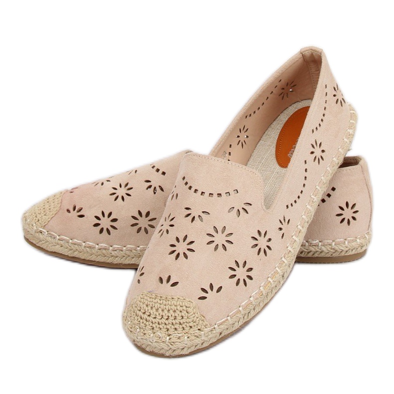 Espadrilles ajourées beiges 9023 Beige 1