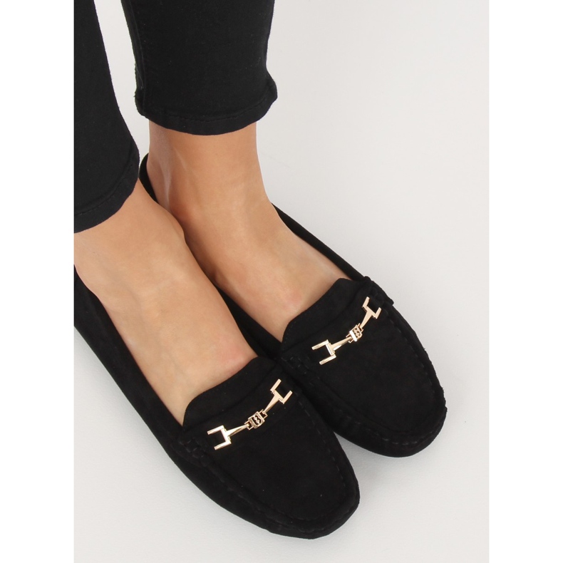 Mocassins noirs femme R819 Noir 2
