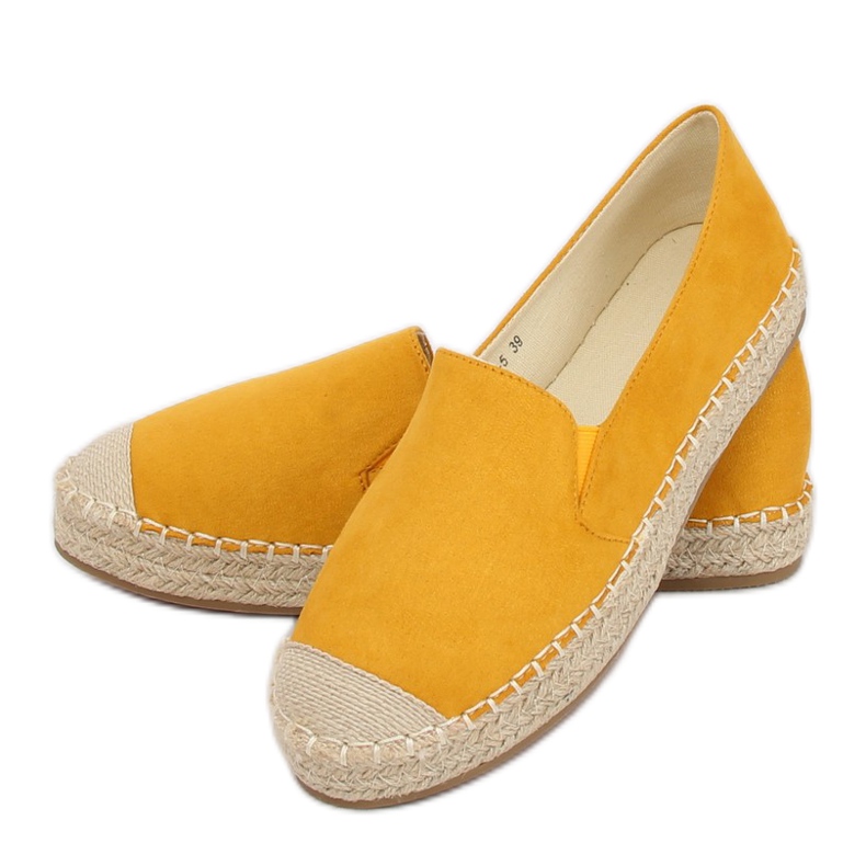 Espadrilles jaunes pour femmes 180-5 Jaune 2