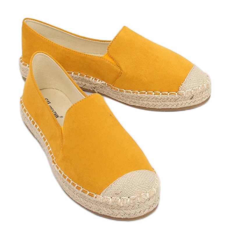 Espadrilles jaunes pour femmes 180-5 Jaune 1