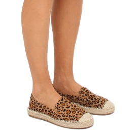 Espadrilles femme léopard 180-5 Léopard brun multicolore 2