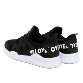 Noir R-392 Chaussures de sport noires 2