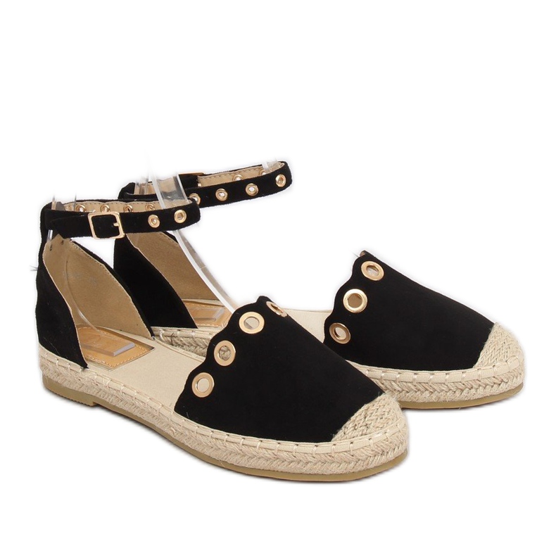 Espadrilles avec bracelet noir LX170 Noir le noir 1