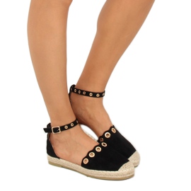 Espadrilles avec bracelet noir LX170 Noir le noir 4