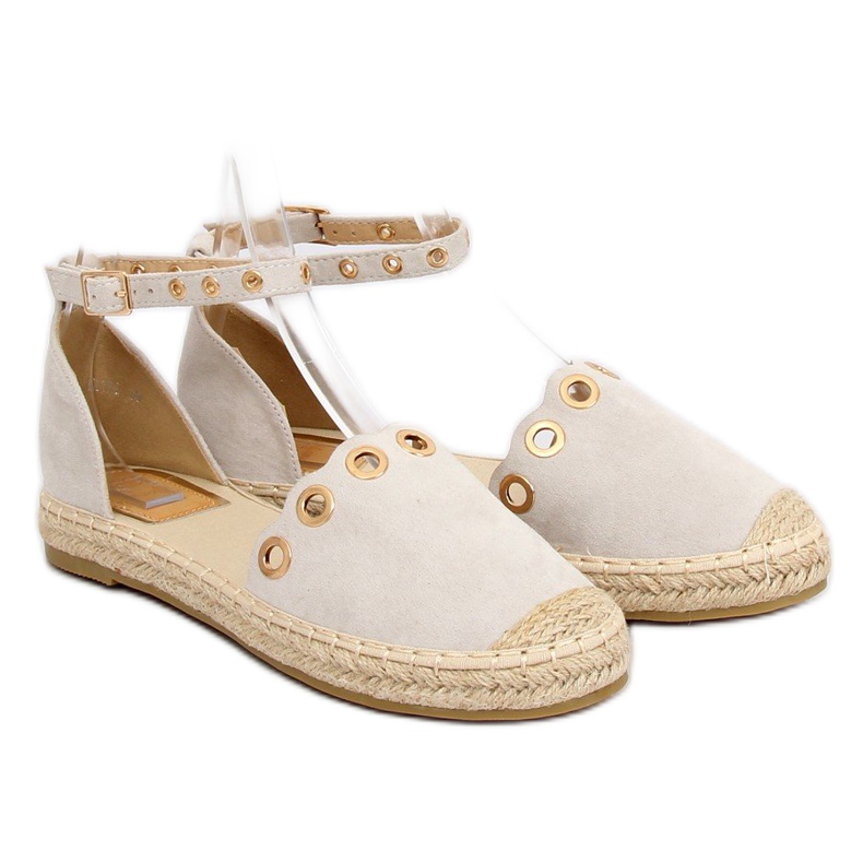 Espadrilles à bride grise LX170 Gris 1