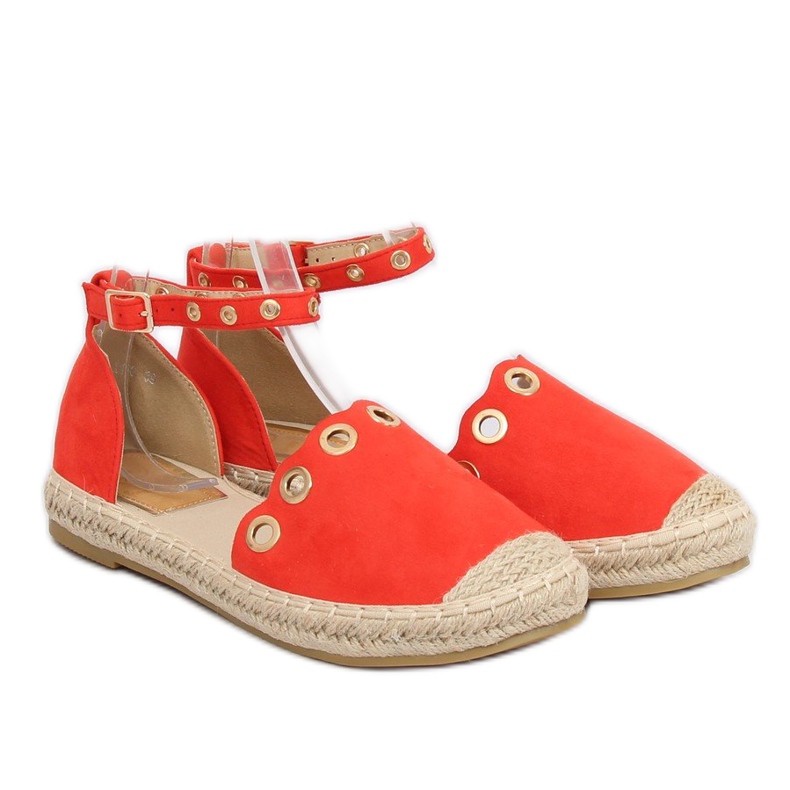 Espadrilles avec un bracelet rouge LX170 Rouge 1