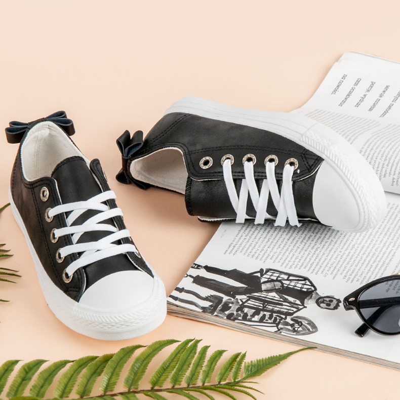 Baskets basses noires 1