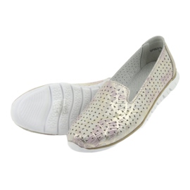 Cuir de sport pour femmes seigneurs Filippo 663 blanc rose 5