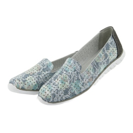 Cuir de sport pour femmes seigneurs Filippo 663 blanc bleu gris vert 3