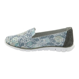 Cuir de sport pour femmes seigneurs Filippo 663 blanche bleu gris vert 2