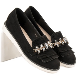 Lucky Shoes Mocassins Avec Ornements le noir 1