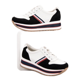 Seastar Baskets à la mode blanche le noir multicolore 5