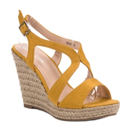 Espadrilles Sur Sandales Kotrurnie jaune 5