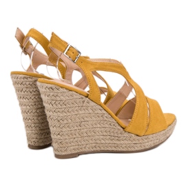 Espadrilles Sur Sandales Kotrurnie jaune 4