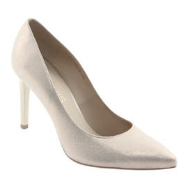 Escarpins chaussures en cuir pour femmes or Anis 4527 doré 1