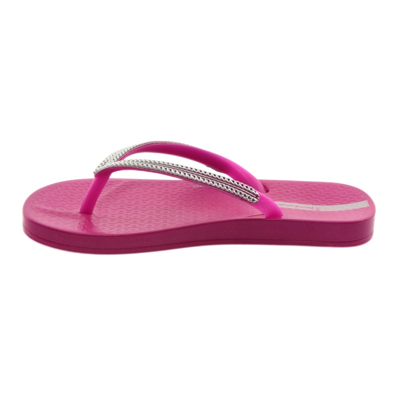 Ipanema Les tongs des filles chaînes en argent 82528 rose 2