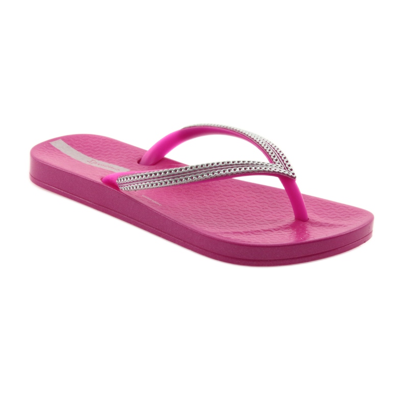 Ipanema Les tongs des filles chaînes en argent 82528 rose 1