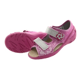 Befado chaussures pour enfants pu 065X123 gris rose 5