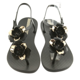 Sandales Ipanema chaussures pour femmes à fleurs 82662 noir jaune 4