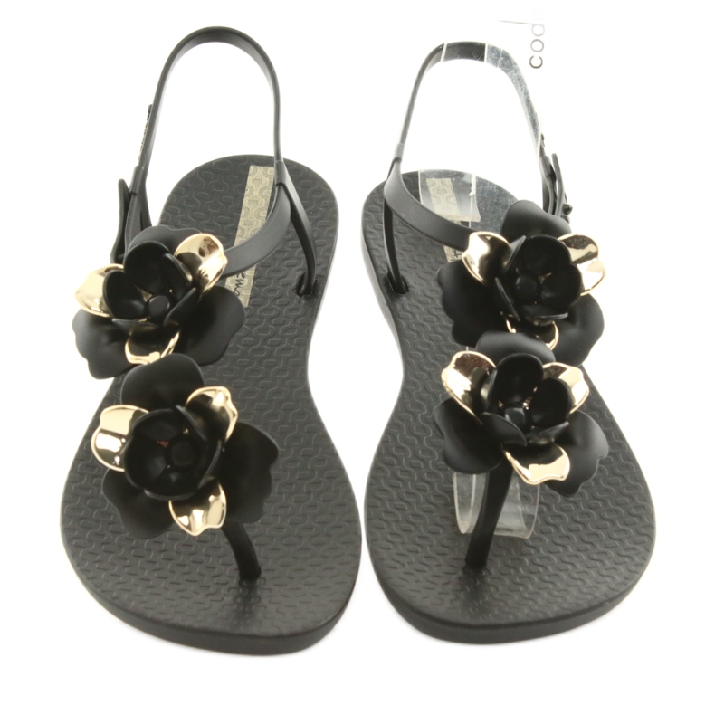 Sandales Ipanema chaussures pour femmes à fleurs 82662 le noir jaune 4