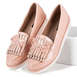 Chaussures laquées poudre VICES rose 2