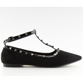 Ballerines à goujons noir 127-13 Black II-GAT le noir 1