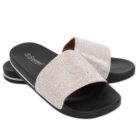 Noir BG21P Chaussons noirs avec zircones cubiques le noir 2