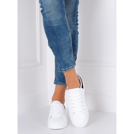 Baskets Femme Noir et Blanc BL147P Noir II-GAT blanche 2