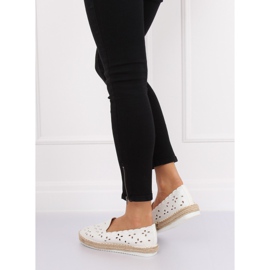 Espadrilles ajourées blanches LT112 Blanc 4