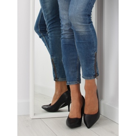 Escarpins NF-08p Black II-GAT noirs mats pour femmes le noir 1