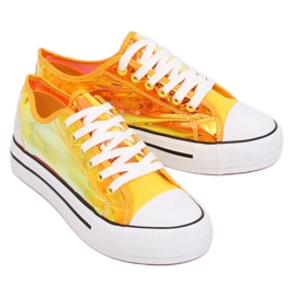 Jaune XL19P Baskets jaune pétrole d'or 2