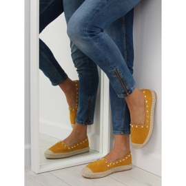 Espadrilles jaunes pour femmes 99-17 Jaune II-GAT 6