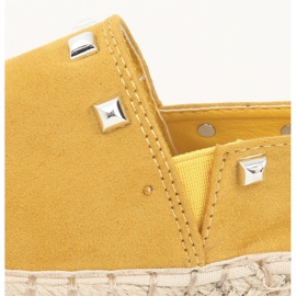 Espadrilles jaunes pour femmes 99-17 Jaune II-GAT 7